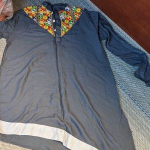 Men Full Sleeve Indian Cotton Long Kurta Casual Wear